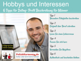 Hobbys und Interessen im Dating- Profil attraktiv beschreiben