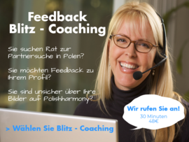 Feedback und Blitz - Coaching zu Ihrer Partersuche